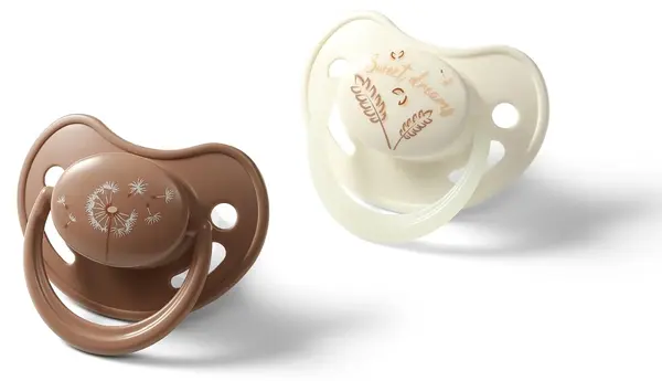 Suzetă anatomică din silicon Babyono - 18 m+, 2 bucăți