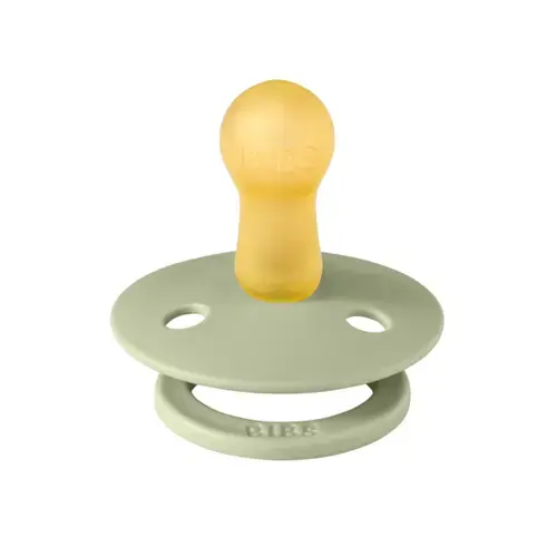 Suzeta BIBS Colour Latex Sage, tetina rotunda, 6+ luni