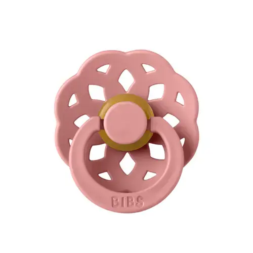 Suzeta Boheme Latex BIBS Dusty Pink, tetina rotunda, 0 luni +