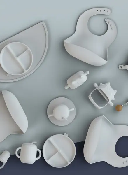 Suzeta cu alimentator din silicon BabySteps Rose pentru diversificarea alimentatiei