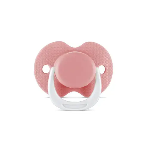 Suzeta cu capac Lorelli, silicon moale, 0 luni+, Roz
