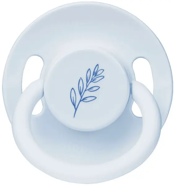 Suzetă din cauciuc Wee Baby - Baby Pure, 18+ luni, albastră