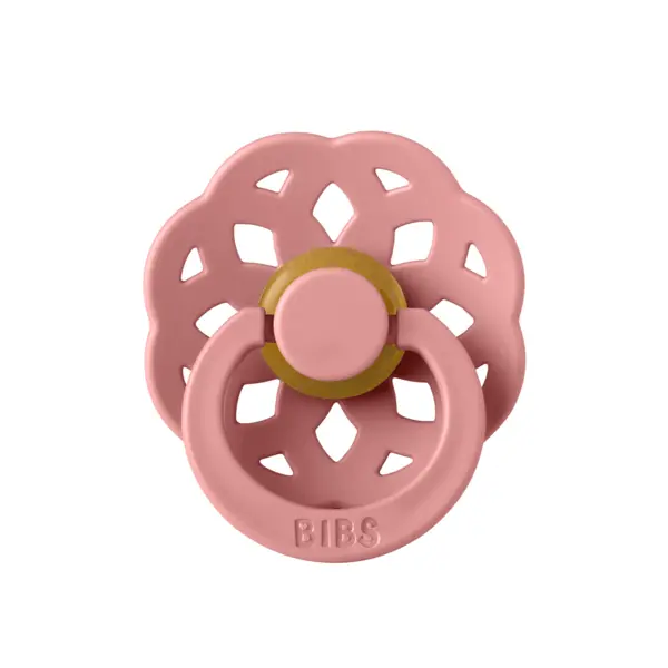 Suzeta din latex cu tetina rotunda pentru +0 luni Boheme Dusty Pink, 1 bucata, Bibs