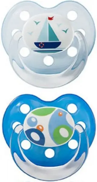 Suzetă din silicon Baby Nova - Mărimea 2, pentru băieți