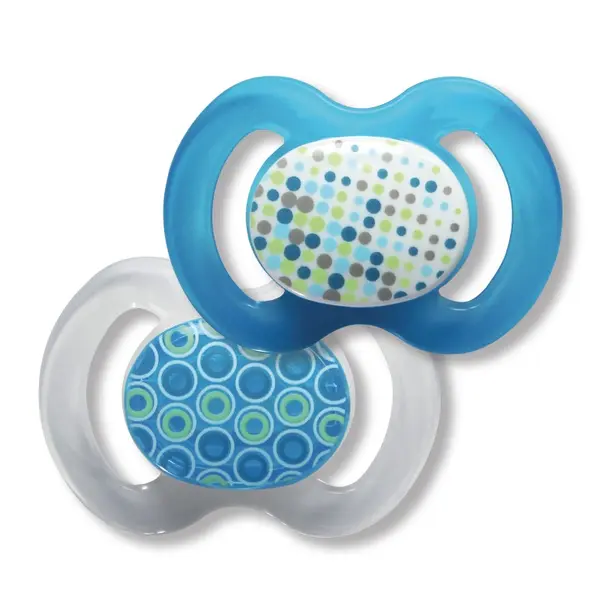 Suzetă din silicon Baby Nova Picătură - Mărimea 1, 2 buc, albastru
