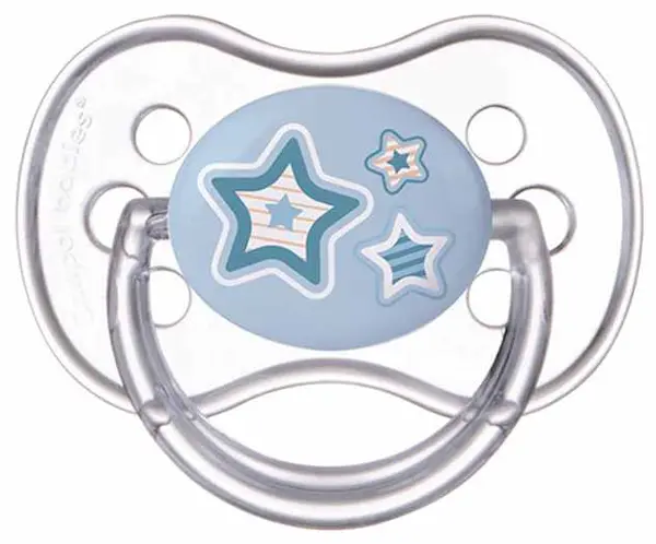 Suzeta din silicon Canpol Newborn Baby, simetrica - 6-18 luni, stea