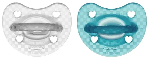Suzetă din silicon Chicco - Soft Lux, 16-36 luni, pentru băieți, 2 buc, sortiment