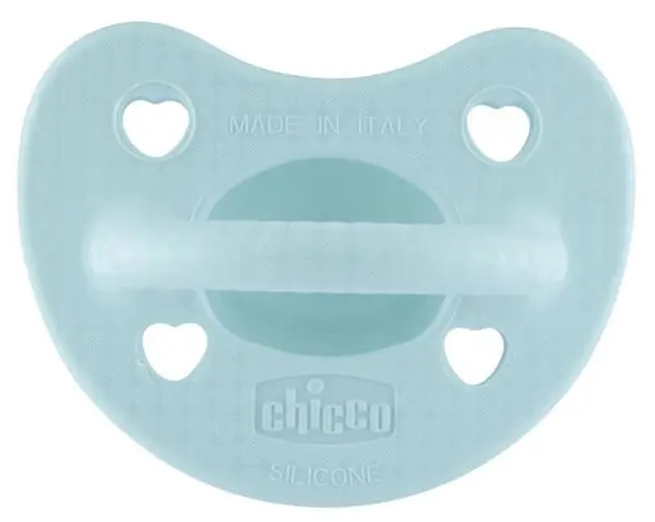 Suzetă din silicon Chicco - Soft Lux, 2-6 luni, albastru, sortiment