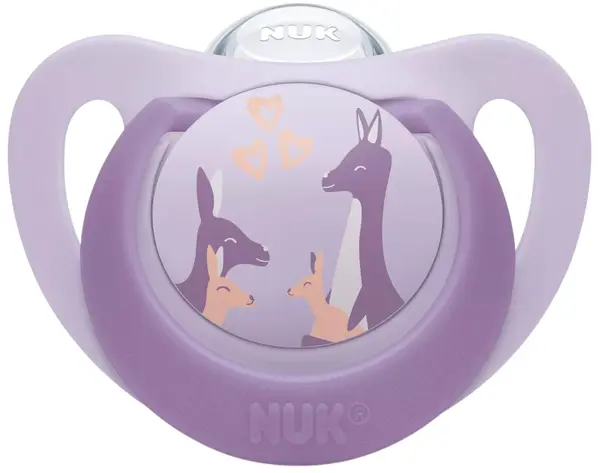 Suzetă din silicon NUK First Choice - 18 luni+, cangur