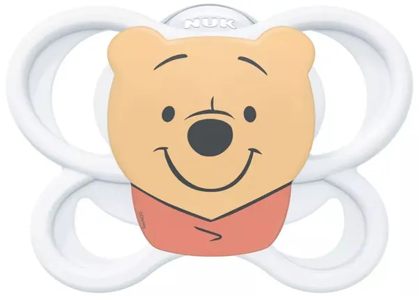 Suzetă din silicon NUK Perfect Match Air - 0-6 luni, Winnie the Pooh, alb