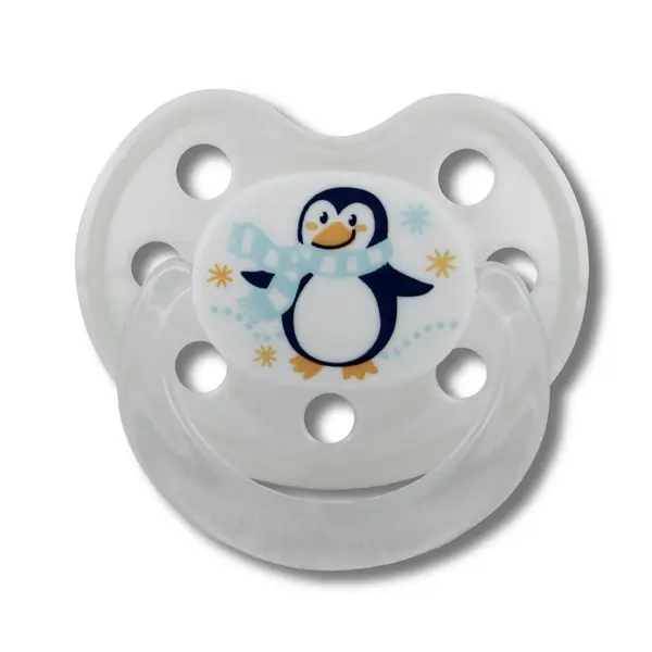 Suzetă din silicon pentru bebeluși Baby Nova - Pinguin