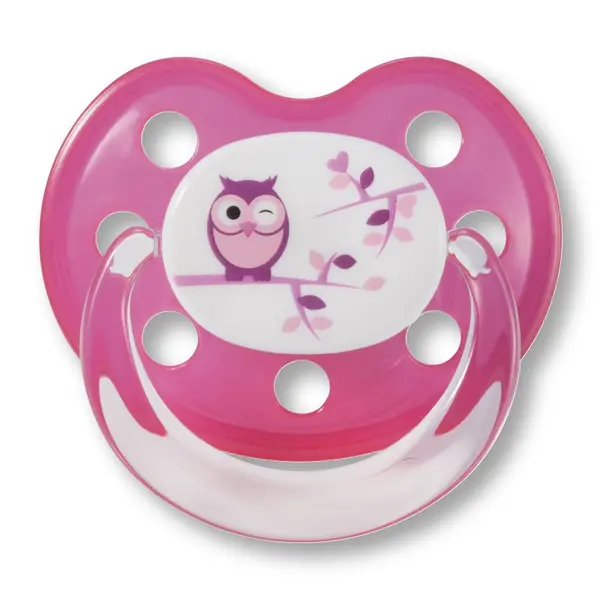 Suzetă din silicon pentru bebeluși Baby Nova, roz