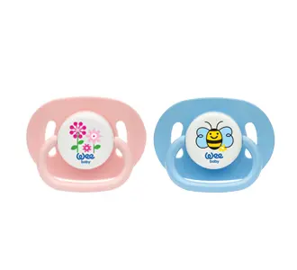 Suzeta din silicon rotunda nr.2 cu model, 1 bucata, Wee Baby