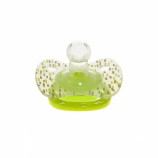 Suzeta silicon rotunda Minut Baby 0-6 + verde