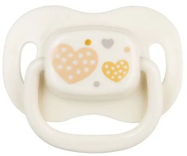Suzeta simetrica din silicon Canpol Newborn Baby 0-6 luni, alba