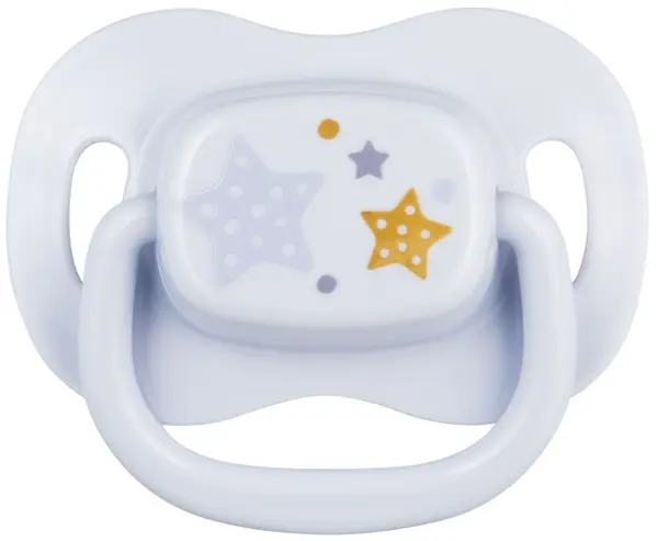Suzeta simetrica din silicon Canpol Newborn Baby 0-6 luni, albastra