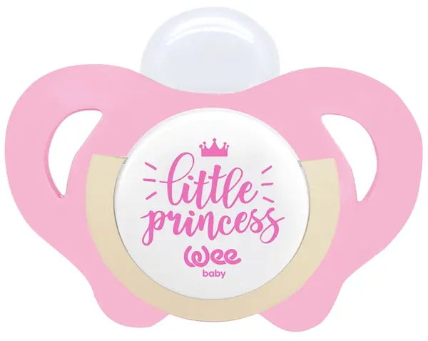 Suzetă Wee Baby - Fluture, 18+luni, roz