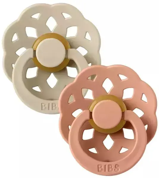 Suzete BIBS - Boheme, 0-6 luni, 2 buc, Vanilla/Peach