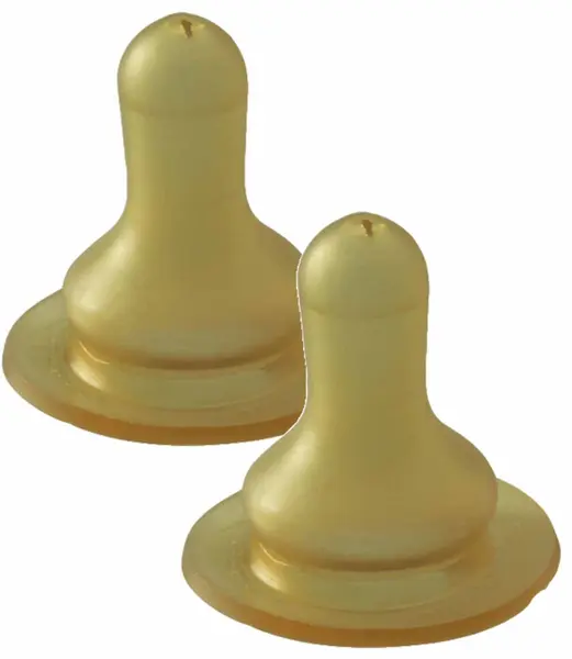 Suzete din cauciuc NIP - Cherry, 0-6 m, flux S, 2 bucăți