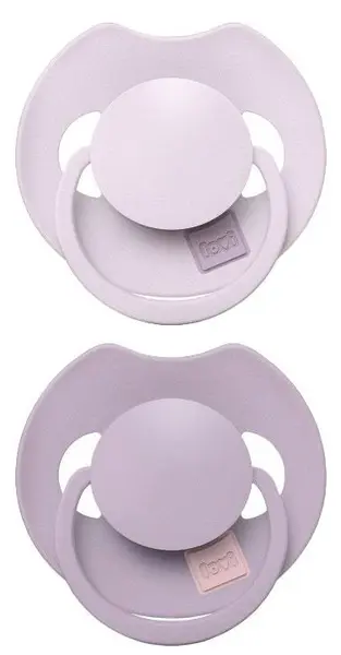 Suzete din silicon Lovi Prime - Lilac/Violet, 6-18 luni, 2 buc