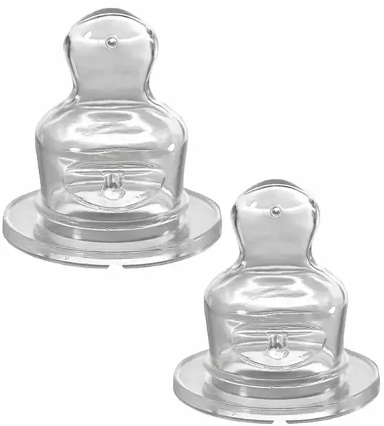 Suzete din silicon NIP - Ventilator anti-colic, flux M, 6 m+, 2 bucăți