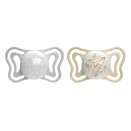 Suzete din silicon pentru copii 6-16 luni PhysioForma, 2 bucati, Chicco