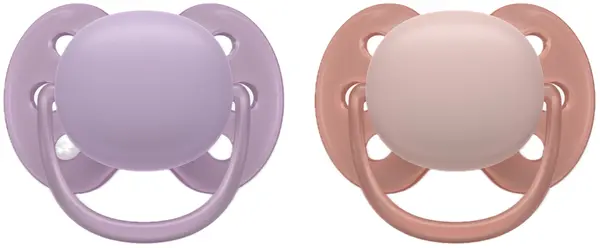 Suzete Philips Avent - Ultra Soft, 6-18 luni, 2 buc, pastel, pentru fată