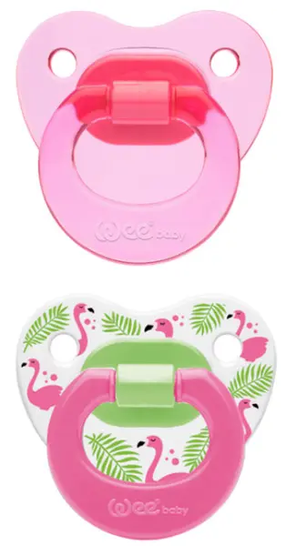 Suzete Wee Baby - 2 bucăți, 0-6 m, roz