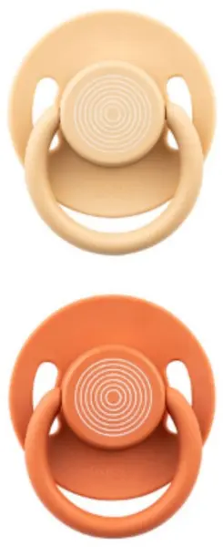 Suzete Wee Baby - Cool, 2 bucăți, 0-6 m, bej și roz