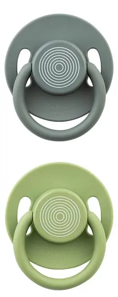 Suzete Wee Baby - Cool, 2 bucăți, 18 luni+, gri închis și verde