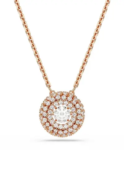 Swarovski lănțișor pentru femei placat cu aur zirconiu cubic SUBLIMA