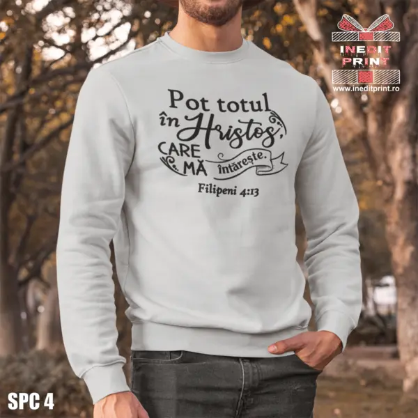 Sweatshirt Filipeni 4:13 SCP4 2XL, Gri