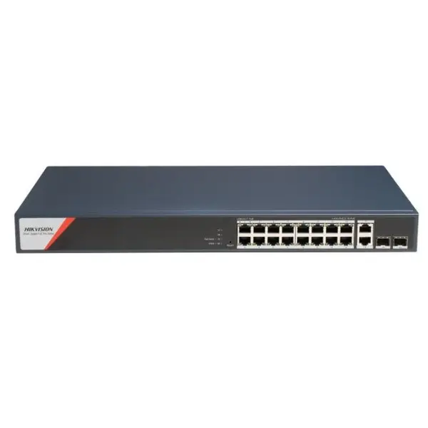 Switch 16 porturi PoE Hikvision DS-3E1520HP-SI-16P2T2F