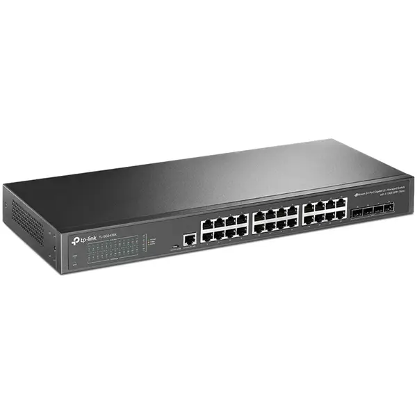 Switch 24 de Porturi Gigabit L2, 4 Sloturi 10GE SFP+, Jetstream, TP-LINK TL-SG3428X
