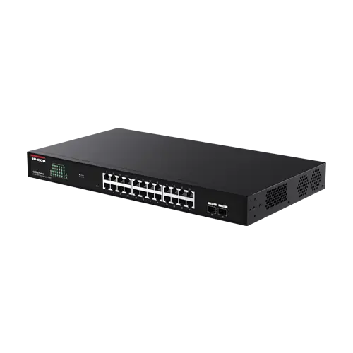 Switch 24 porturi RJ45 Gigabit, 2 porturi SFP Gigabit, Cloud Management - IP-COM G2226F