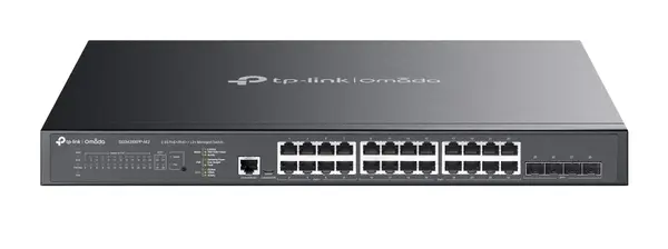 Switch 28 porturi Omada Tp-Link SG3428XPP-M2, 16 porturi PoE+, 8 porturi PoE++, 4 porturi SFP, 500W