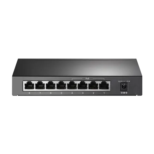 Switch 4 porturi RJ45 10/100 Mbps PoE, 4 x RJ45 10/100 Mbps, Buget PoE 66W, Unmanaged - TP-Link TL-SF1008P