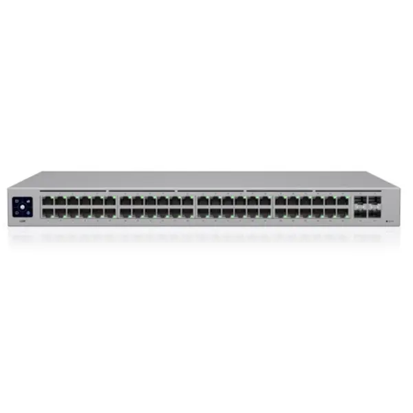 Switch 48 porturi Ubiquiti UniFi USW-48-EU, 104 Gbps, 4 porturi SFP, cu management