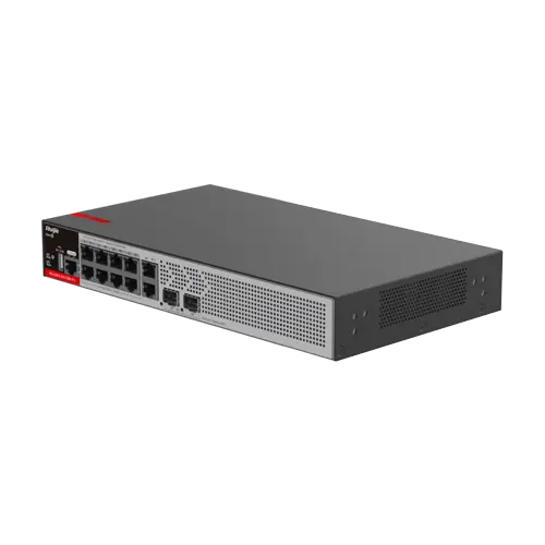 Switch 8 porturi Ruijie, RJ45 1G PoE+, 2 x SFP 2.5G, 2 x RJ45 1G, L2+ Cloud Management, RG-S2915-10GT2MS-P-L