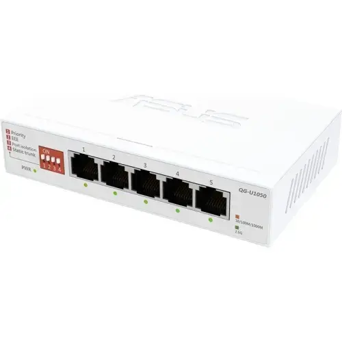 Switch ASUS QG-U1050, 5 porturi (Alb)