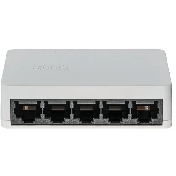 Switch cu 5 porturi HikVision HiLook NS-0505D, 10/100/1000 Mbps, 10 Gbps, 7.4 Mpps, MAC 2K, fara management