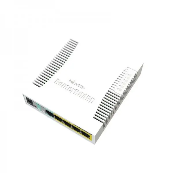 Switch cu management, 5 Porturi Gigabit, PoE, SFP, SwOS, MikroTik RB260GSP (CSS106-1G-4P-1S)