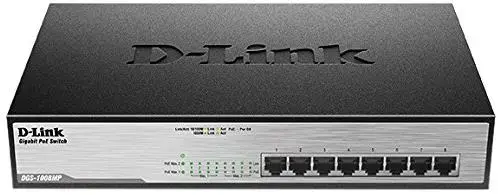 Switch D-Link DGS-1008MP, Gigabit, 8 porturi, PoE