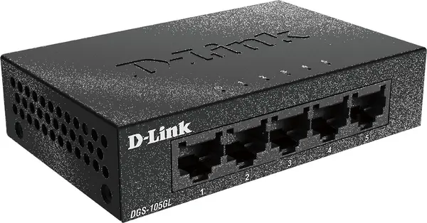 Switch D-Link - DGS-105GL, 5 porturi, negru