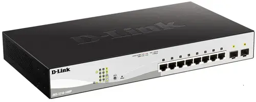 Switch D-Link DGS-1210-10MP, Gigabit, 8 Porturi