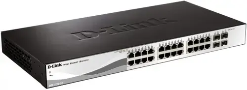 Switch D-Link DGS-1210-28P, 24 porturi + 4 Combo SFP