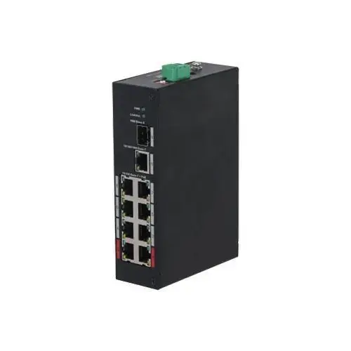 Switch Dahua PFS3110-8ET-96-V2, PoE Industrial 8 porturi, 1x Gigabit, 1x SFP, 96W