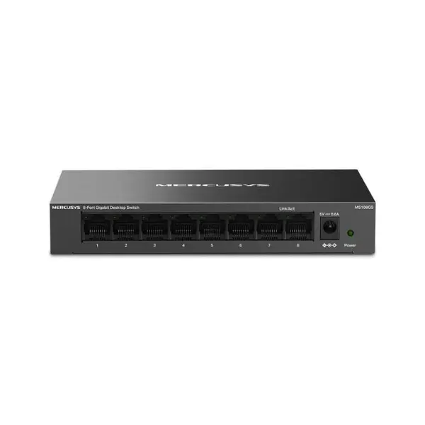 Switch desktop Mercusys MS108GS, 8 porturi, Negru