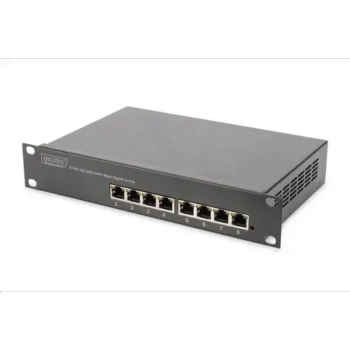 Switch Digitus DN-80114, 8 porturi Gigabit