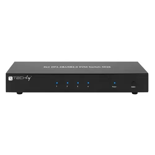 Switch DisplayPort, 4 porturi, 4 intrari - 1 iesire , TECHLY, Full HD @ 30Hz, IDATA DP-KVM4